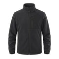 Veste polaire zippée 420 g/m² à empiècement Vencold, coloris marron caramel, vue de face